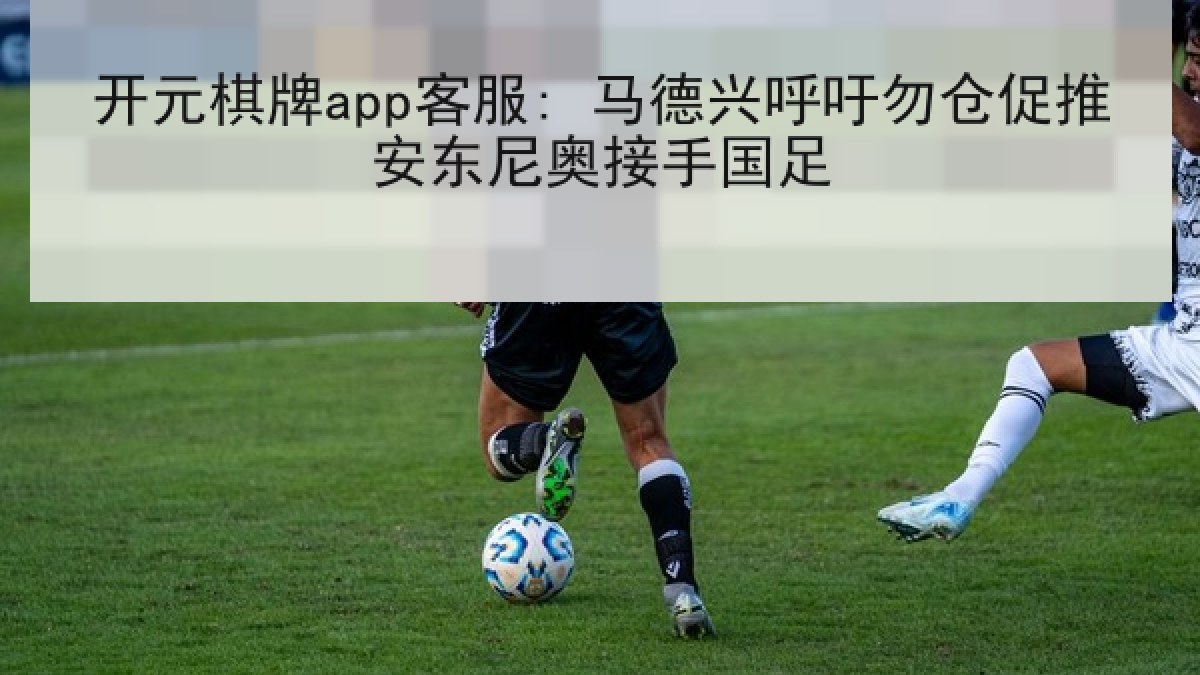 开元棋牌app客服: 马德兴呼吁勿仓促推安东尼奥接手国足